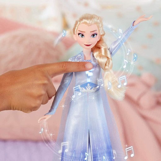 Muñeca Princesa Elsa Disney Cantarina Frozen 2 Juguetesland