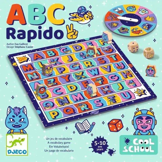 Quick ABC - Jogo de vocabulário - Coleção Cool School - Djeco