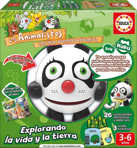 Haku, Oso Panda Animalisto - Juguete Educativo