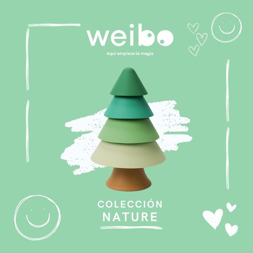 Silikon-Stapler/Beißring – Naturbaum – Weibo
