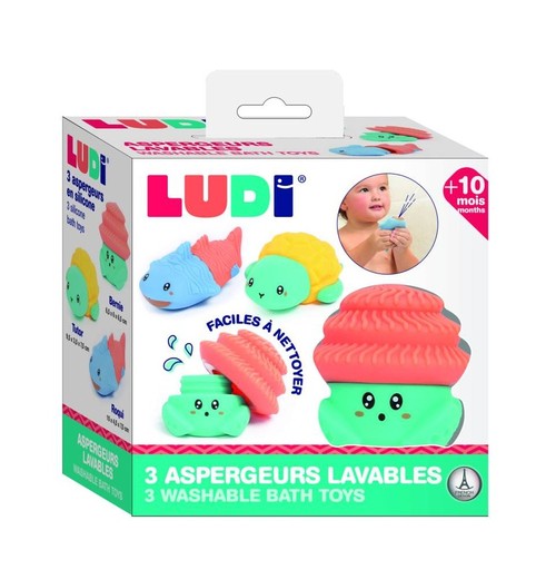 Washable Bath Sprinklers Aquatic Friends - Ludi