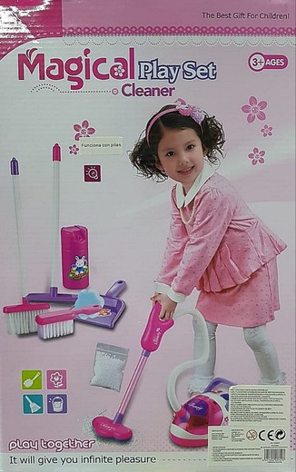 Light and Sound vacuum cleaner with cleaning accessories.