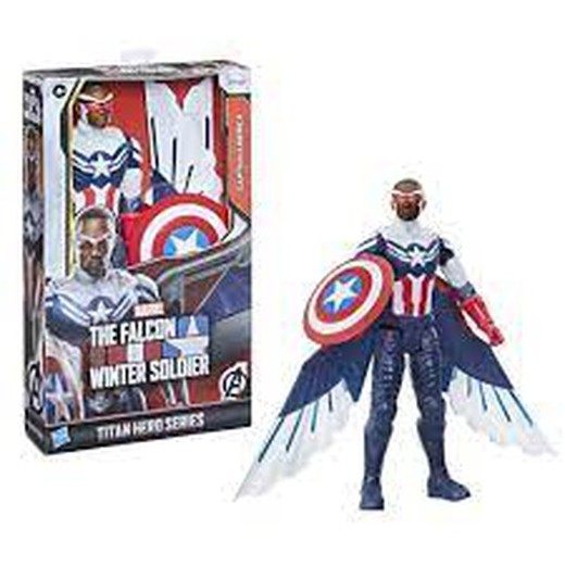 Avengers Figura Titan Hero Falcon Capitán América