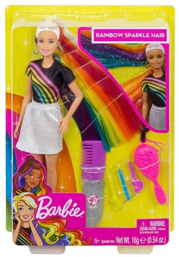 Barbie scintillante arc-en-ciel
