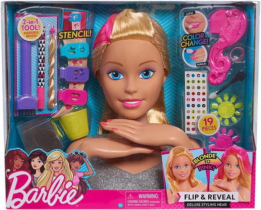 Barbie-Flip and Reveal bust – Barbie