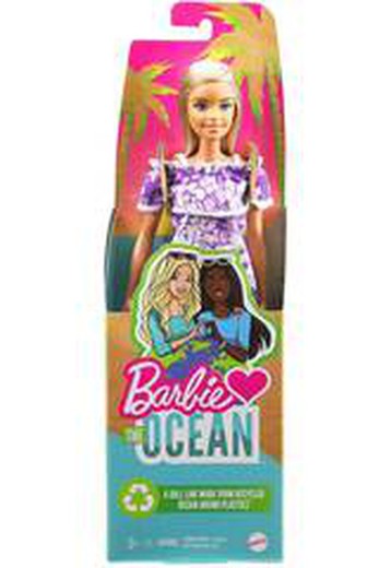 Barbie liebt den Ozean - Violettes Blumenkleid