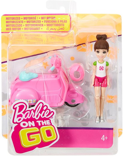 BARBIE - Muñeca con Moto rosa