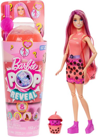 Barbie Pop! Revelar chá de bolhas de manga Mochi