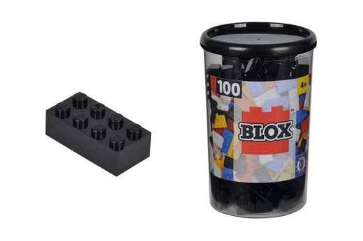 Blox - 100 Blöcke Schwarze Farbe