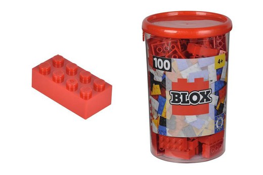 Blox - 100 blocs de couleur rouge
