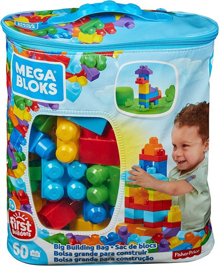 Bag with building blocks - Mega Blocks