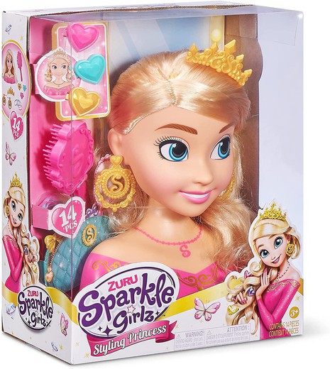 Busto Princesa 14 Accesorios Para El Cabello Zuru Sparkle Girlz — Juguetesland