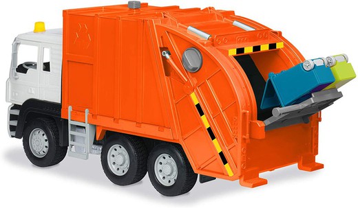 Camion della spazzatura - Arancione  Riduci, riutilizza e ricicla! Guidato da B