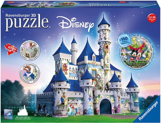 Castillo Disney puzle 3/D