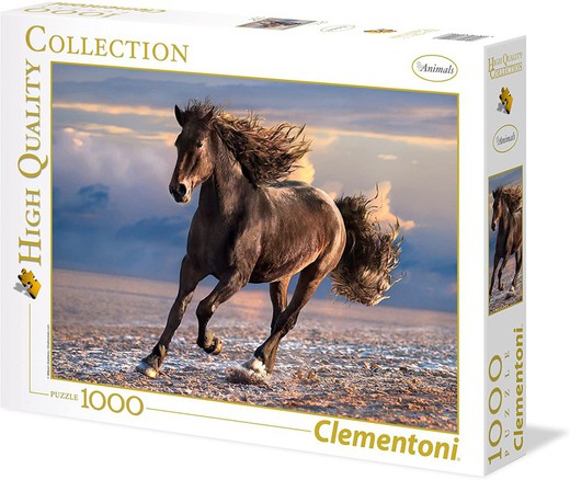 Clementoni - Puzzle 1000 Pieces Cavalo Selvagem