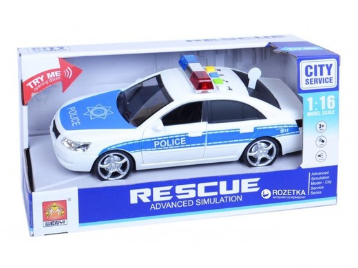 Police car with light and sound