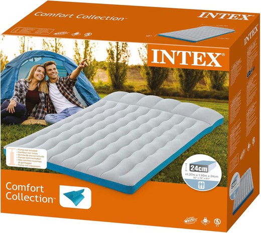 Colchón Hinchable Doble Camping Mat - Intex