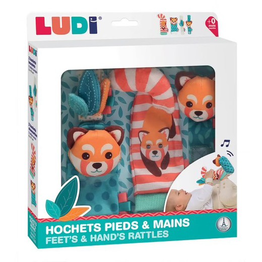 Rattles Set - Hands and Feet - Ludi