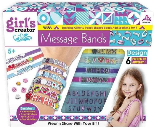 Crea i tuoi braccialetti con messaggi - Girl's Creator