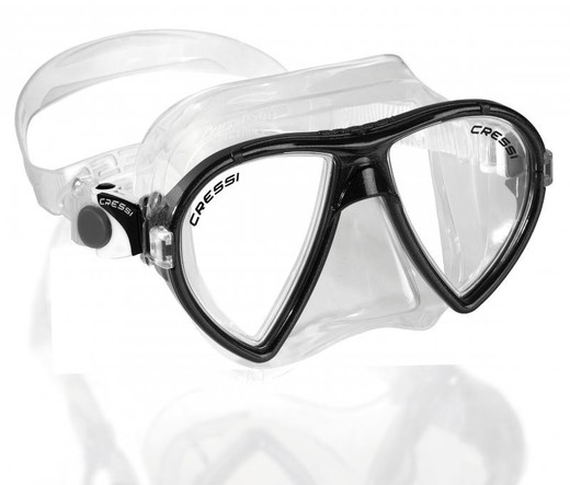 Cressi OCEAN Mask, Transparent - Black