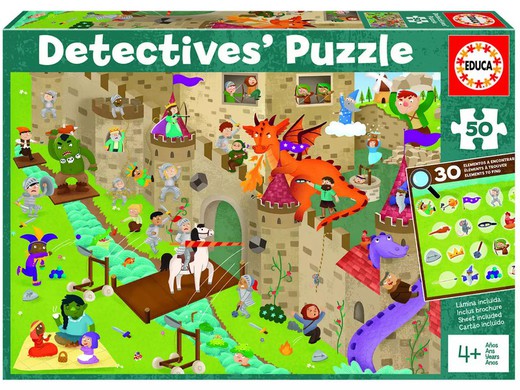 Detective's Puzzle Castillo - 50 Piezas - Educa