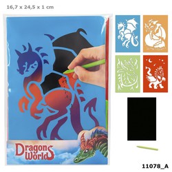 Dino World Magic Scratch DRAGON Cartões