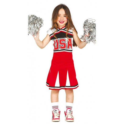 Disfraz Cheerleader, Animadora T: M (7 a 9 Años)