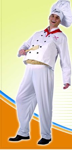 Размер костюма кухонного повара: S