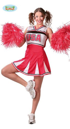 Cheerleader-Kostüm für Damen - Größe XL