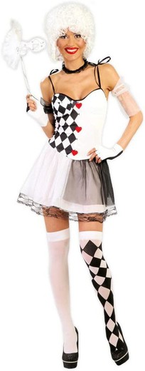Costume Arlequin Sexy Taille : M (38-40)