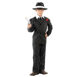 Gangster Costume - Mobster Suit T: M (7 to 9 Years)