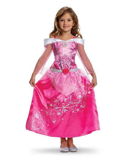 Costume classico Disney Aurora per il centenario, taglia 5-6 anni