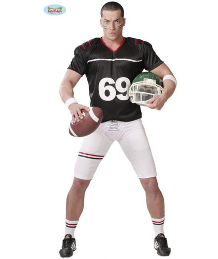 Rugby Quarterback Player Costume One Size
