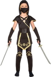 Black Ninja Costume (Size 10-12 Years)