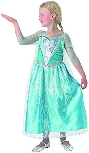 Deluxe Princess Elsa Costume Frozen Size: L (7-8 Years)