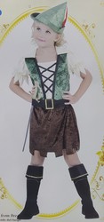 Costume da ragazza Robin Hood T: S