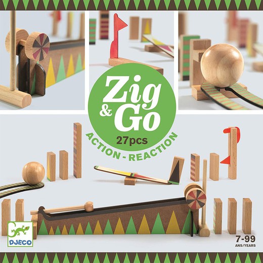 Djeco - Construction Zig & Go-27 pcs