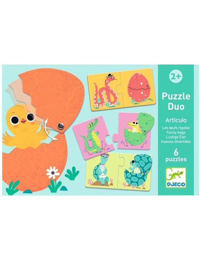 Djeco Puzzle Duo Lustige Eier