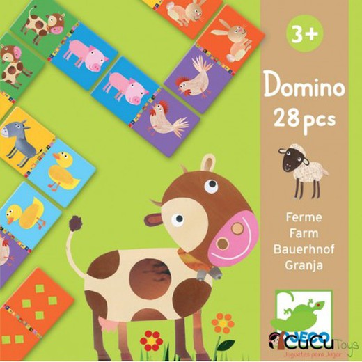 Reversible Domino Farm - Djeco