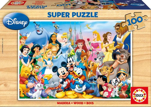 The Wonderful World of Disney - 100 pieces - Educa