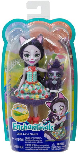 Enchantimals Ciesta Cat with Climber Pet