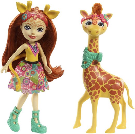 Enchantimals – Muñeca Gillian Giraffe y su mascota Paul