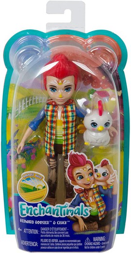 Enchantimals Redward Rooster con mascota Cluck