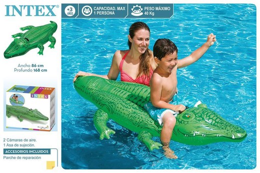 Inflatable crocodile figure 168x86cm