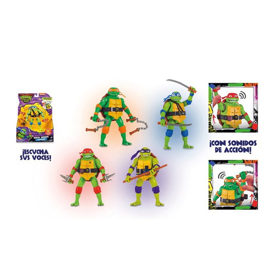 Figura Tortugas Ninja Ninja Shouts con Sonido