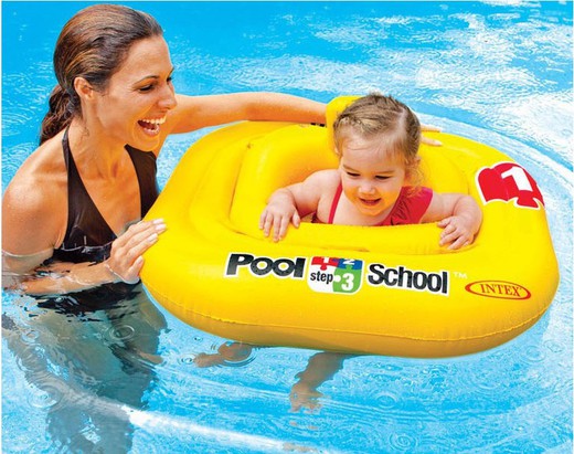 Children's Inflatable Float - 79x79 cm.- Pool School Intex
