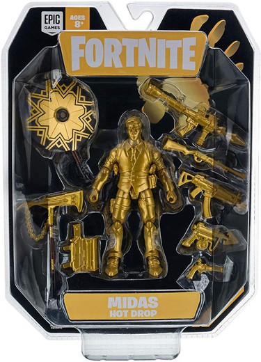 Figurine dorée légendaire Midas de Fortnite