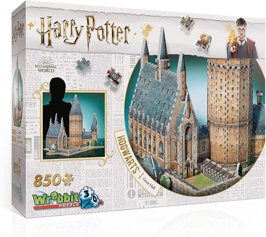 Harry Potter Puzzle 3D Gran Salón de Hogwarts (850 piezas)