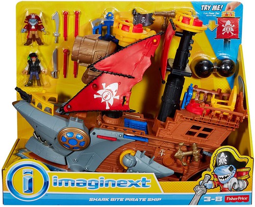 Imaginext Barco Pirata Tiburón