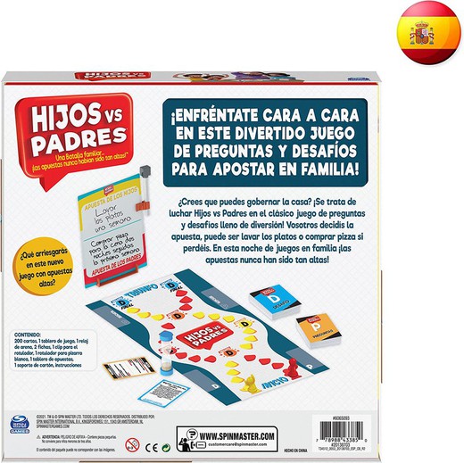 Jogo de Tabuleiro - Filhos Contra Pais — Juguetesland